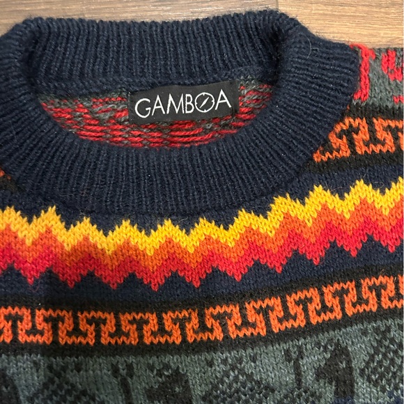 Gamboa Alpaca Sweater Multi color approx. size Medium (check measurements) - Picture 2 of 4